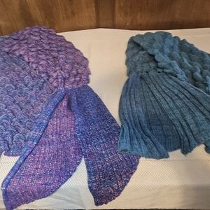 Two Mermaid Tail Blankets